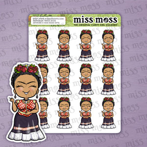 Frida Kahlo Vinyl Planner Stickers