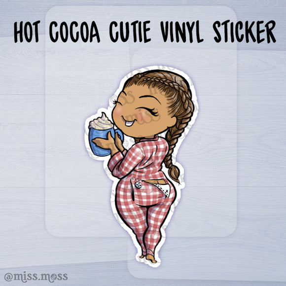 Hot Chocolate Cutie Waterproof Vinyl Sticker