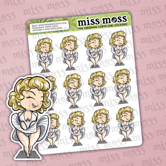 Marilyn Monroe Vinyl Planner Stickers