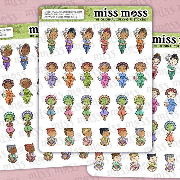 Mini Self Care Planner Stickers - Miss Moss Gifts