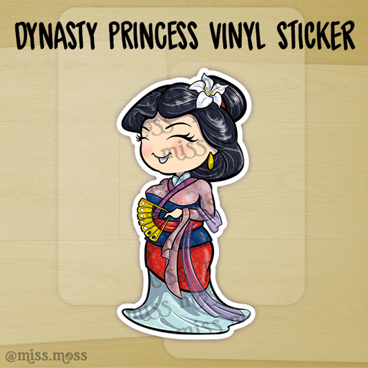 JUMBO Dynasty Princess Vinyl Sticker