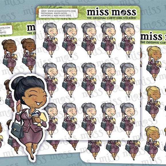 Working Business Boss Girl Planner Stickers - Miss Moss Gifts