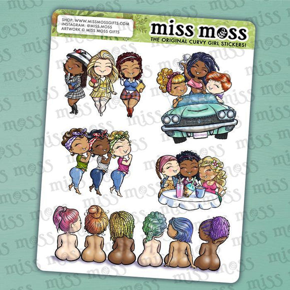 Group Assortment Sticker Sampler - Miss Moss Gifts