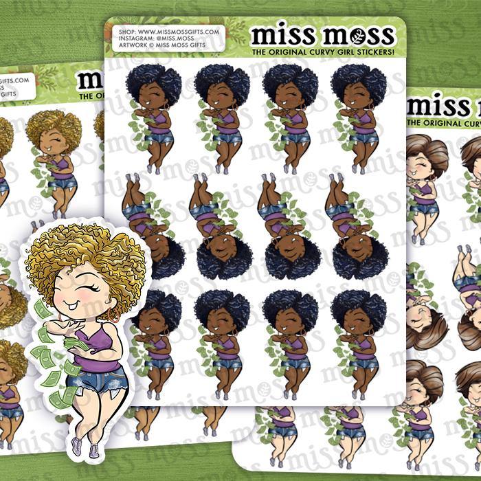 Money Raining Sticker Make it Rain Money Tosser Vinyl Stickers – Miss Moss Gifts