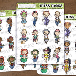The OG Miss Moss Assortment Vinyl Planner Stickers