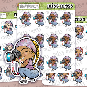 Photographer Girl Planner Stickers - Miss Moss Gifts