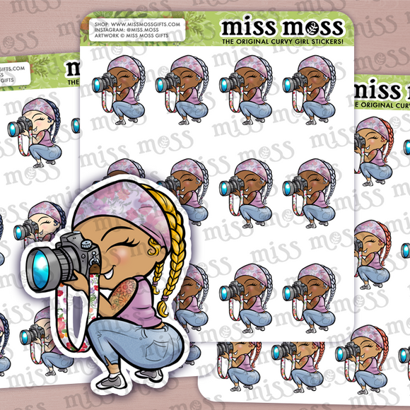 Photographer Girl Planner Stickers - Miss Moss Gifts