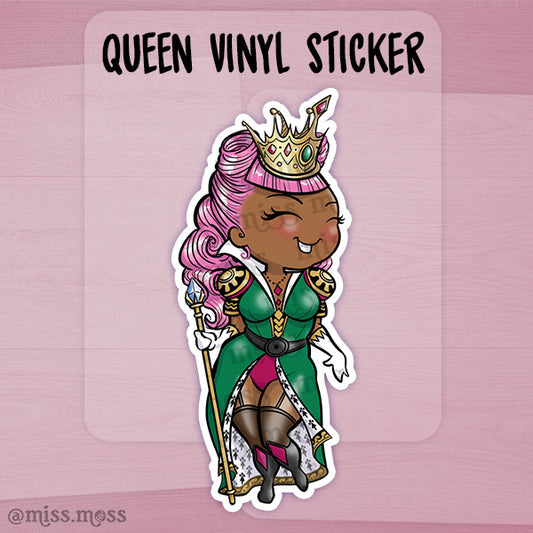JUMBO Curvy Queen Vinyl Sticker