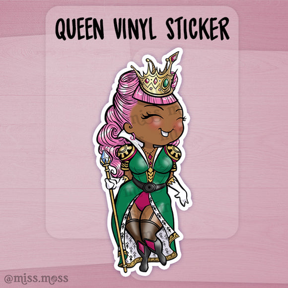 Curvy Queen Die-Cut Vinyl Sticker