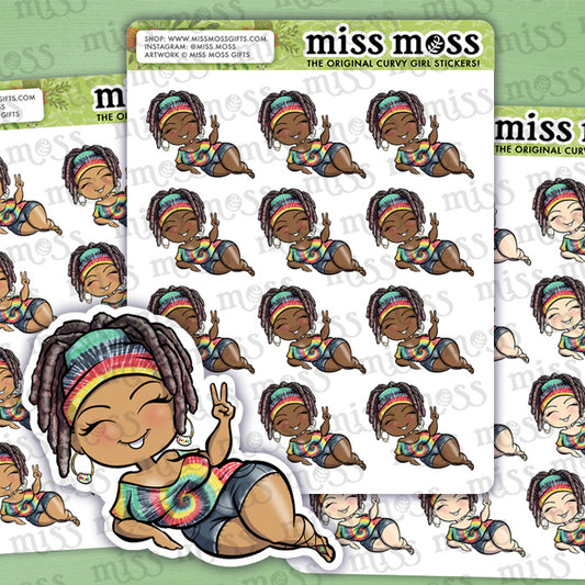 Rasta Babe Vinyl Planner Stickers