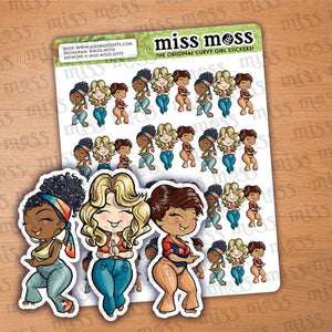 Retro Angels Mini Planner Stickers - Miss Moss Gifts