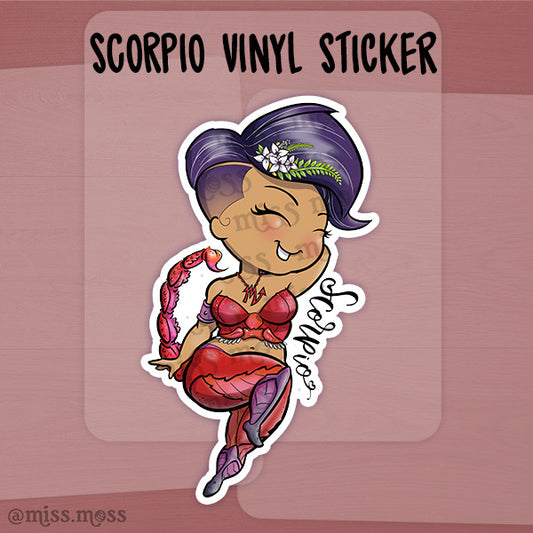 JUMBO Scorpio Zodiac Horoscope Vinyl Sticker