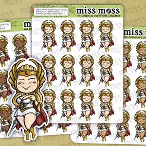 She-Ra Superhero Stickers - Miss Moss Gifts