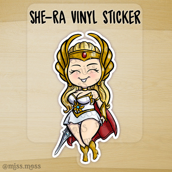 JUMBO She-Ra Vinyl Sticker