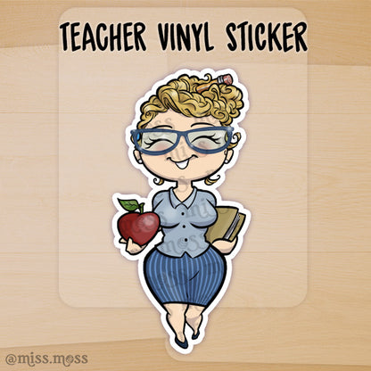 Teacher Principal School Vinyl Die-Cut