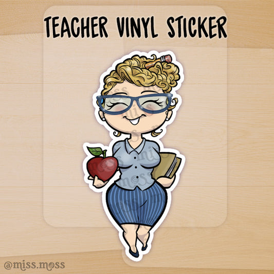 Teacher Principal School Vinyl Die-Cut