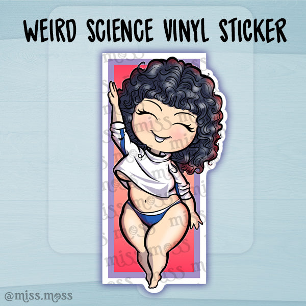 Weird Science Kelly LeBrock Waterproof Vinyl Sticker