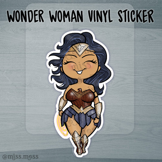 JUMBO Super Woman Wonder Vinyl Sticker